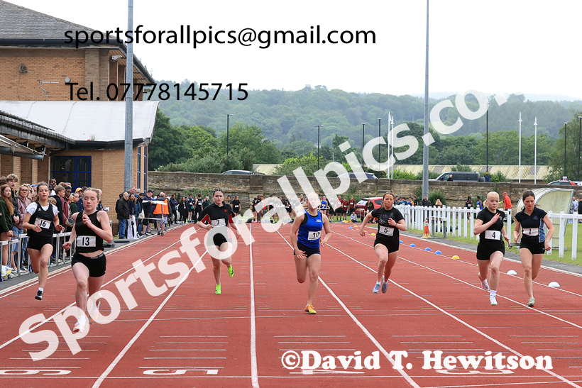 Sprints, 2026 Northumberland Schools Track and Field, Wentworth, Hexhan. Photo: David T. Hewitson/Sports for All Pics